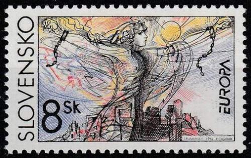 Poštovní známka Slovensko 1995 Evropa CEPT, mír a svoboda Mi# 226