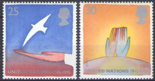 Poštovní známky Velká Británie 1995 Evropa CEPT, mír a svoboda Mi# 1574-75