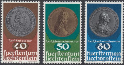 Poštovní známky Lichtenštejnsko 1978 Medaile Mi# 710-12