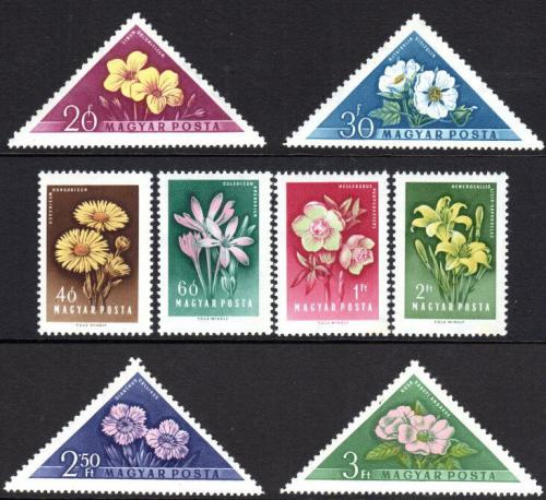 Poštovní známky Maïarsko 1958 Kvìtiny Mi# 1534-41 Kat 10€