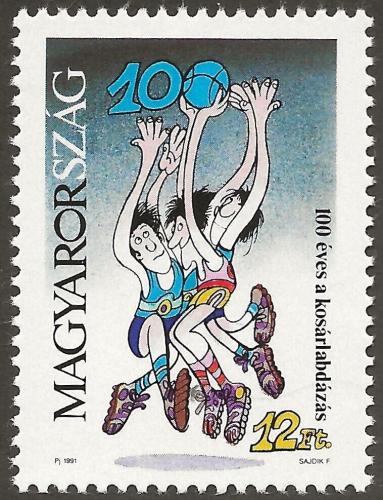 Poštovní známka Maïarsko 1991 Basketbal Mi# 4150