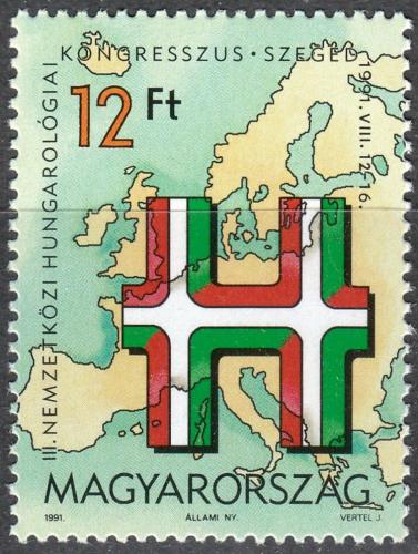 Poštovní známka Maïarsko 1991 Mezinárodní kongres Hungarologie Mi# 4156