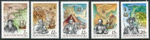 Poštovní známky Maïarsko 1991 Objevení Ameriky, 500. výroèí Mi# 4165-69