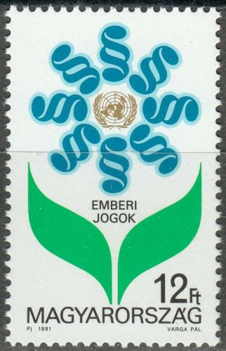 Poštovní známka Maïarsko 1991 Deklarace lidských práv, 42. výroèí Mi# 4172