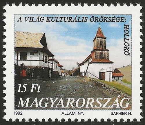 Poštovní známka Maïarsko 1992 Vesnice Hollókö Mi# 4183