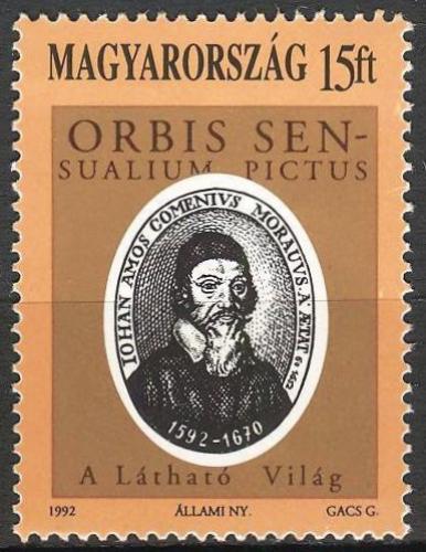 Poštovní známka Maïarsko 1992 Jan Amos Komenský Mi# 4188