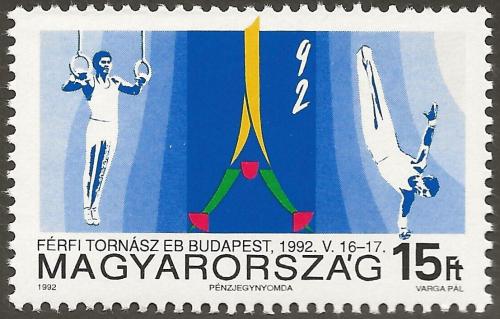 Poštovní známka Maïarsko 1992 ME v gymnastice Mi# 4200