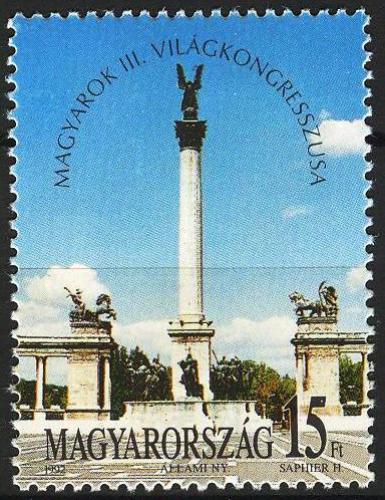 Poštovní známka Maïarsko 1992 Památník Milénium v Budapešti Mi# 4207