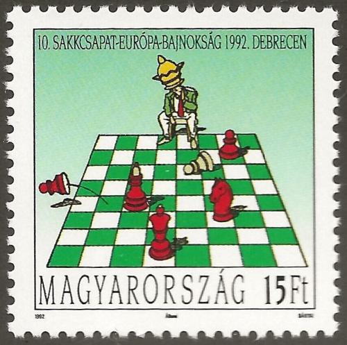 Poštovní známka Maïarsko 1992 ME v šachu Mi# 4216