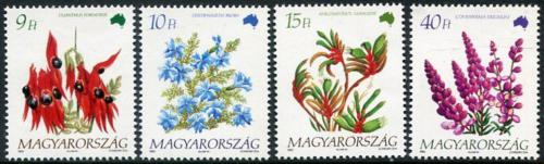 Poštovní známky Maïarsko 1992 Kvìtiny Austrálie Mi# 4220-23