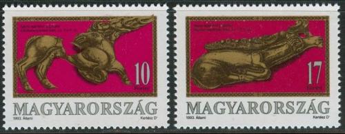 Poštovní známky Maïarsko 1993 Staré šperky Mi# 4234-35