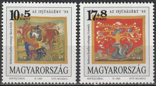 Poštovní známky Maïarsko 1993 Pohádkové postavy, Erzsébet Szekeres Mi# 4238-39
