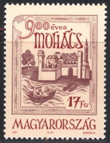 Poštovní známka Maïarsko 1993 Moháè, 900. výroèí Mi# 4245
