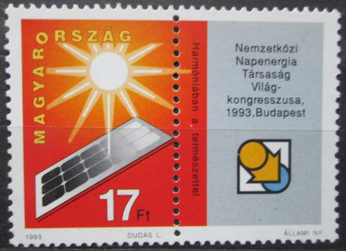 Poštovní známka Maïarsko 1993 Solární energie Mi# 4256