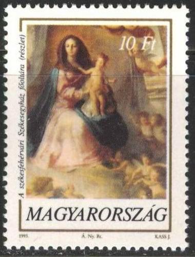 Poštovní známka Maïarsko 1993 Vánoce, umìní, Vinzenz Fischer Mi# 4269