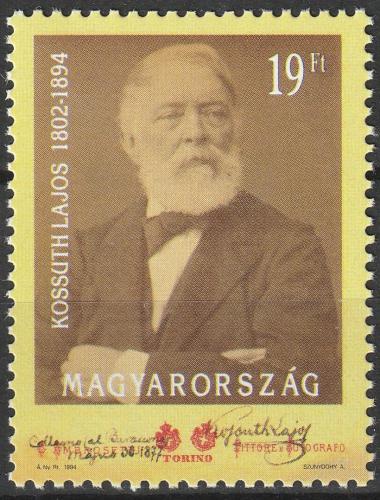 Poštovní známka Maïarsko 1994 Lajos Kossuth, politik Mi# 4277