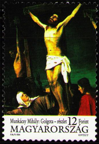 Poštovní známka Maïarsko 1994 Velikonoce, umìní, Mihály Munkácsy Mi# 4280