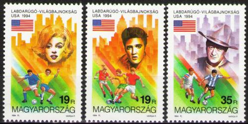 Poštovní známky Maïarsko 1994 MS ve fotbale Mi# 4298-4300