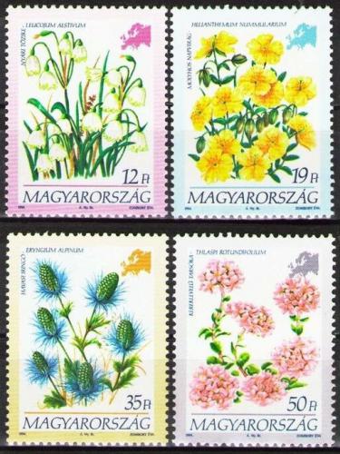 Poštovní známky Maïarsko 1994 Kvìtiny Evropy Mi# 4302-05
