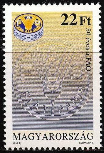 Poštovní známka Maïarsko 1995 FAO, 50. výroèí Mi# 4340