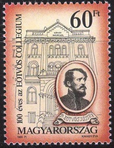 Poštovní známka Maïarsko 1995 József Eötvös, spisovatel a politik Mi# 4357