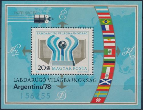 Poštovní známka Maïarsko 1978 MS ve fotbale Mi# Block 130