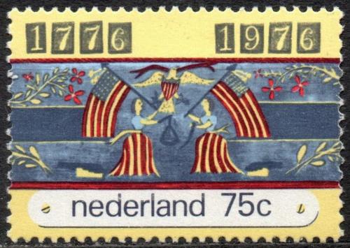 Potovn znmka Nizozem 1976 Americk revoluce Mi# 1076 - zvtit obrzek
