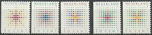Poštovní známky Nizozemí 1987 Vánoce Mi# 1331-35 Kat 4.50€