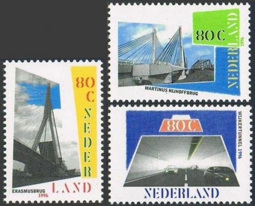 Poštovní známky Nizozemí 1996 Tunely a mosty Mi# 1585-87