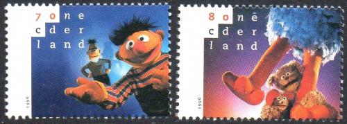 Poštovní známky Nizozemí 1996 Sezamová ulice Mi# 1588-89