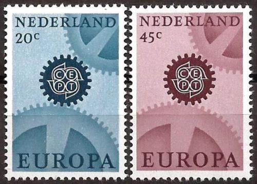 Potovn znmky Nizozem 1967 Evropa CEPT Mi# 878-79