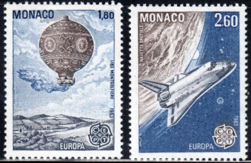Poštovní známky Monako 1983 Evropa CEPT, velká díla civilizace Mi# 1579-80