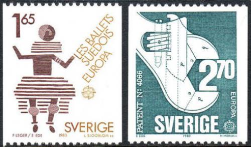 Poštovní známky Švédsko 1983 Evropa CEPT, velká díla civilizace Mi# 1237-38