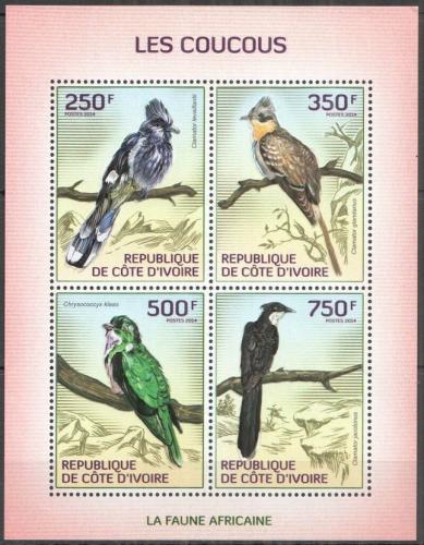 Poštovní známky Pobøeží Slonoviny 2014 Kukaèky Mi# 1544-47 Kat 8.50€