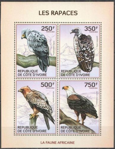 Poštovní známky Pobøeží Slonoviny 2014 Dravci Mi# 1554-57 Kat 8.50€ 