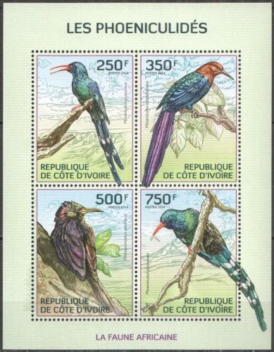 Poštovní známky Pobøeží Slonoviny 2014 Dudci Mi# 1564-67 Kat 8.50€ 