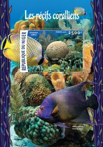 Poštovní známka Niger 2016 Ryby korálových útesù Mi# Block 527 Kat 10€ 