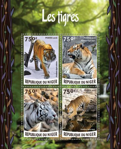 Poštovní známky Niger 2016 Tygøi Mi# 4152-55 Kat 12€