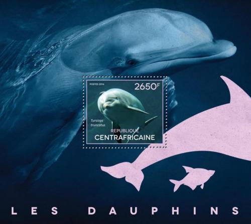 Poštovní známka SAR 2014 Delfíni Mi# Block 1218 Kat 12€