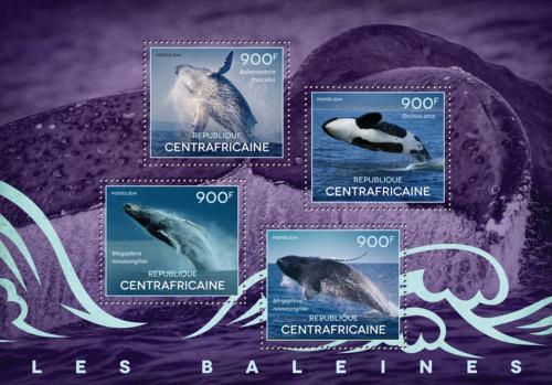 Poštovní známky SAR 2014 Velryby Mi# 5095-98 Kat 16€