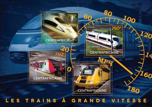 Poštovní známky SAR 2014 Moderní lokomotivy Mi# 5040-43 Kat 14€