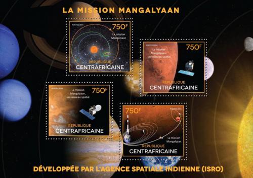 Poštovní známky SAR 2014 Indická mise na Mars Mangalaján Mi# 5045-48 Kat 14€