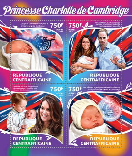 Poštovní známky SAR 2015 Princezna Charlotte Mi# 5340-43 Kat 14€