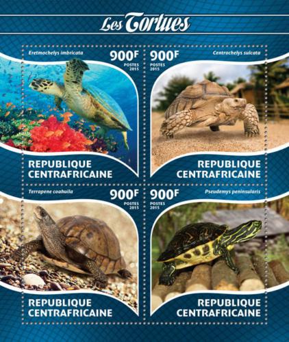 Poštovní známky SAR 2015 Želvy Mi# 5420-23 Kat 16€