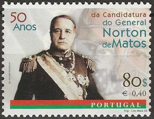 Poštovní známka Portugalsko 1999 Generál José Norton de Matos Mi# 2332