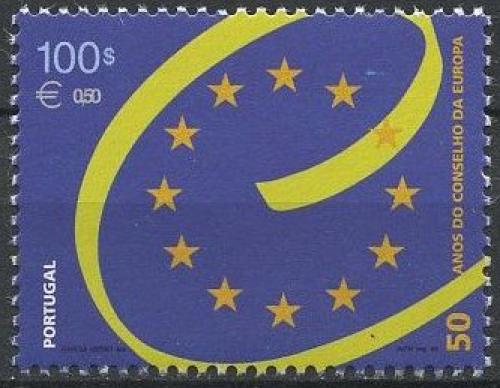 Poštovní známka Portugalsko 1999 Evropská rada, 50. výroèí Mi# 2337