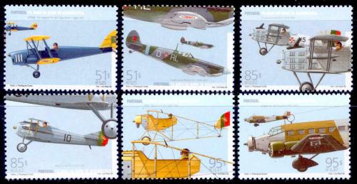 Poštovní známky Portugalsko 1999 Historická letadla Mi# 2347-52 Kat 7.20€