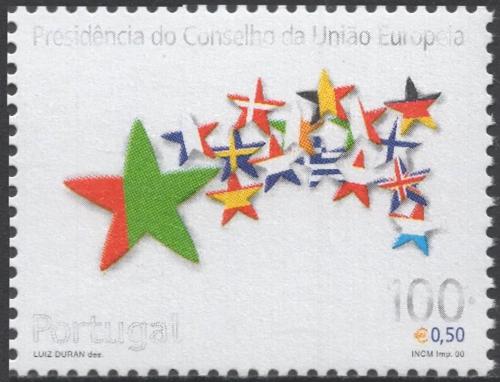 Poštovní známka Portugalsko 2000 Pøedsednictví v Radì EU Mi# 2425