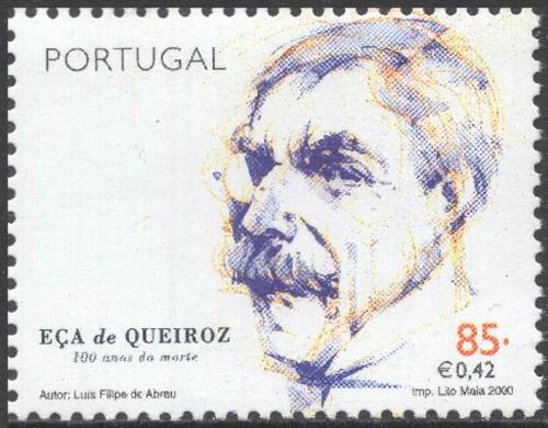 Poštovní známka Portugalsko 2000 José Maria de Eça de Queiroz,spisovatel Mi# 2454