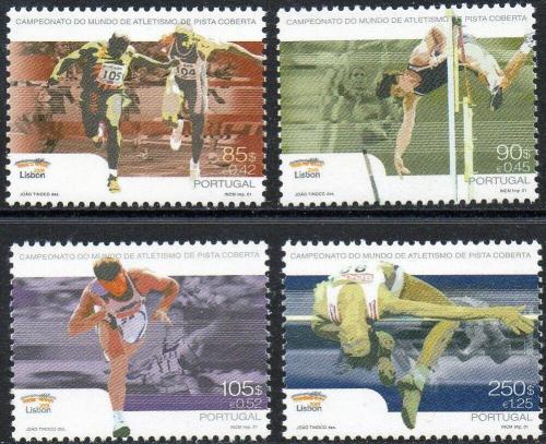 Poštovní známky Portugalsko 2001 MS v lehké atletice Mi# 2477-80